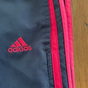 Adidas Black & Red Warm-Up Track Pants (US Size Medium)